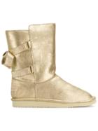 Juicy Couture Double Strap Boots - Metallic