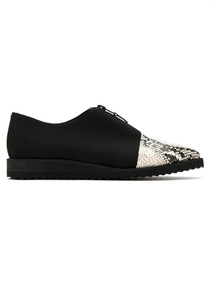 Mara Mac Neoprene Brogues - Black