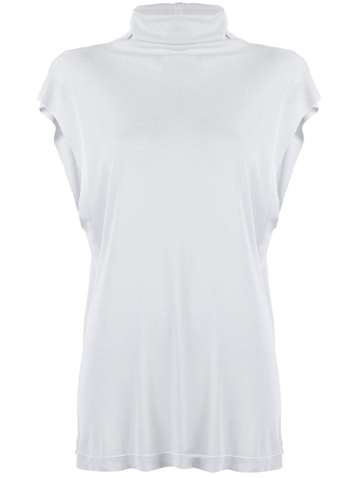 Unravel Project Sleeveless Fitted Top - Grey