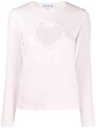 Comme Des Garçons Girl Cut-out Heart T-shirt - Pink