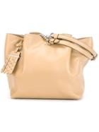 Tod S Medium Flower Tote, Women's, Nude/neutrals, Leather