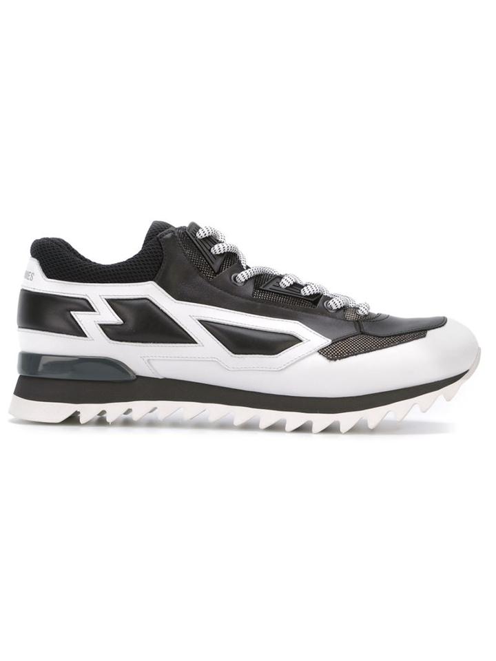 Les Hommes Panelled Sneakers