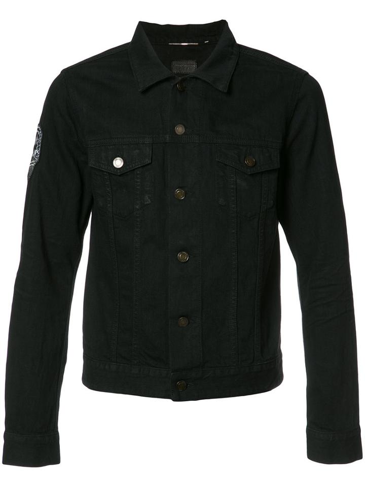 Saint Laurent Saint Laurent 456703y857l 1404 Old Used Black Artificial->acetate, Men's, Size: Small, Cotton