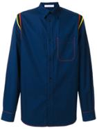 Jw Anderson Contrast Striped Shirt - Blue