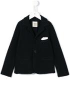 Douuod Kids Pocket Square Blazer, Toddler Girl's, Size: 4 Yrs, Blue