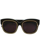 Stella Mccartney Eyewear Falabella Lens Square Sunglasses - Black