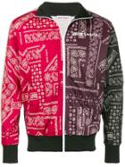 Palm Angels Contrast Panel Bomber Jacket - Black