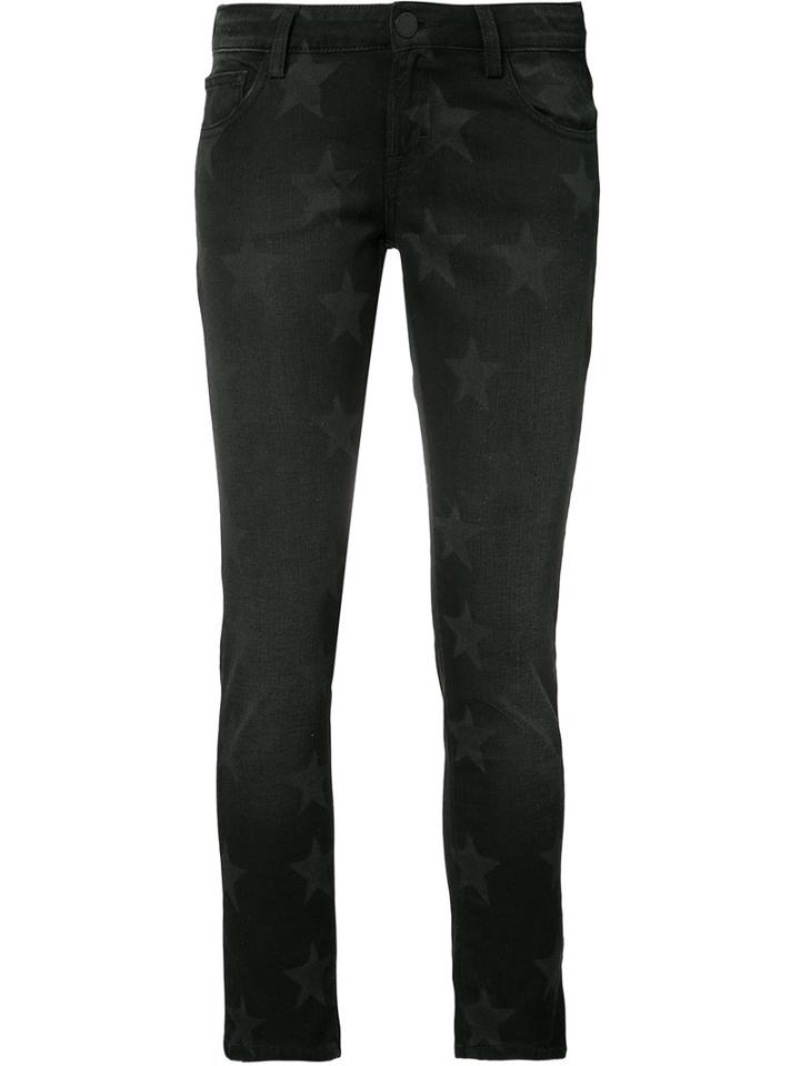 Etienne Marcel - Stars Faded Pants - Women - Cotton - 25, Black, Cotton