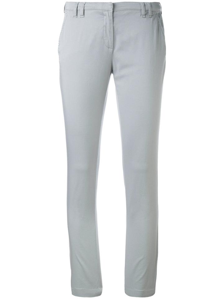 Eleventy Super Skinny Cropped Trousers - Grey