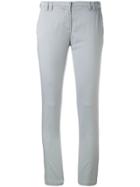 Eleventy Super Skinny Cropped Trousers - Grey