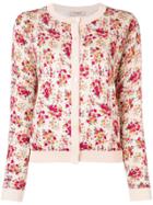 Twin-set Bouquet Print Cardigan - Neutrals