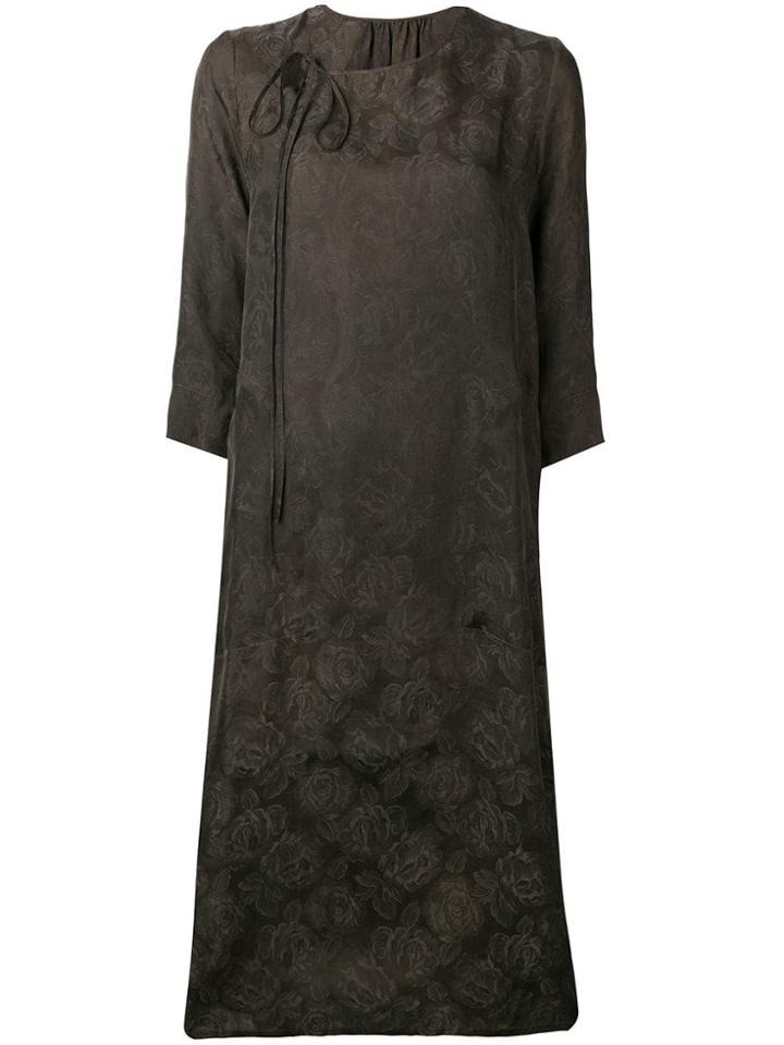 Uma Wang Jacquard Midi Dress - Green