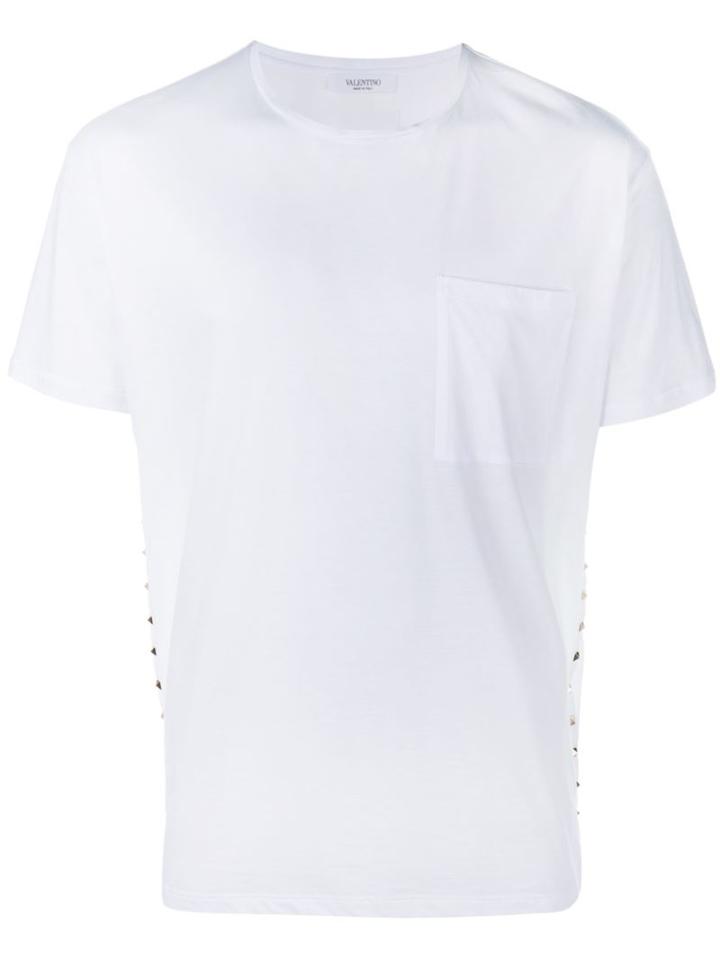 Valentino 'rockstud' T-shirt, Men's, Size: Large, White, Cotton