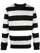 Diesel Black Gold Striped Jumper, Men's, Size: Large, Viscose/nylon/spandex/elastane