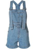 Aje Short Denim Overalls - Blue