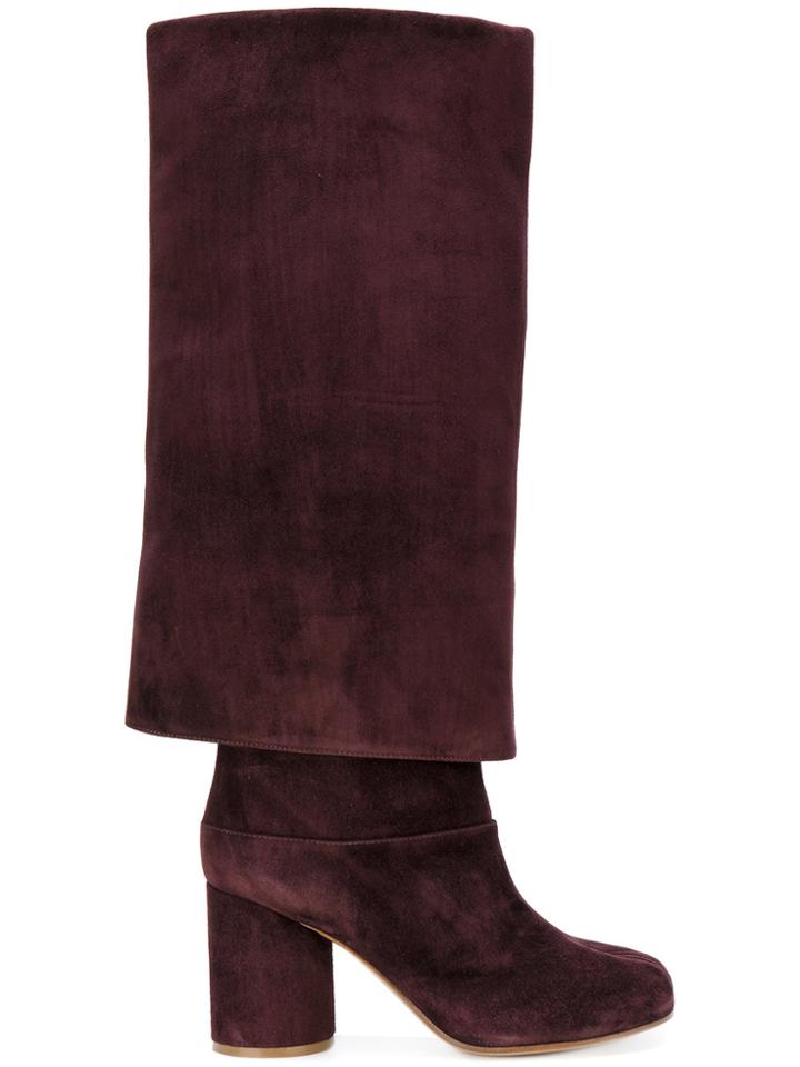 Maison Margiela Trompe L'oeil Tabi Boots - Red