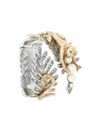 Alberta Ferretti Monkey Leaf Bracelet - Metallic