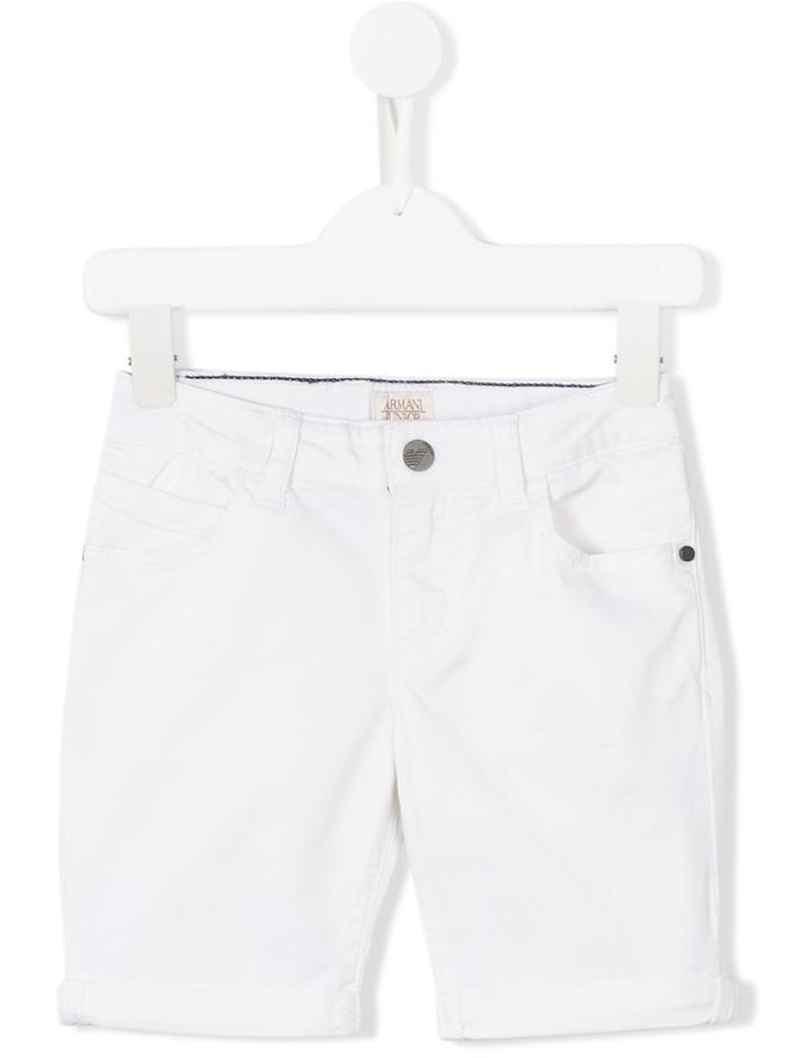 Armani Junior Casual Shorts, Boy's, Size: 12 Yrs, White