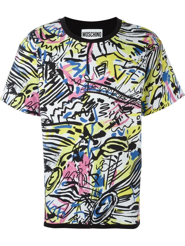 Moschino Graffiti Print T-shirt