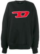 Diesel Contrast Logo Sweatshirt - Black