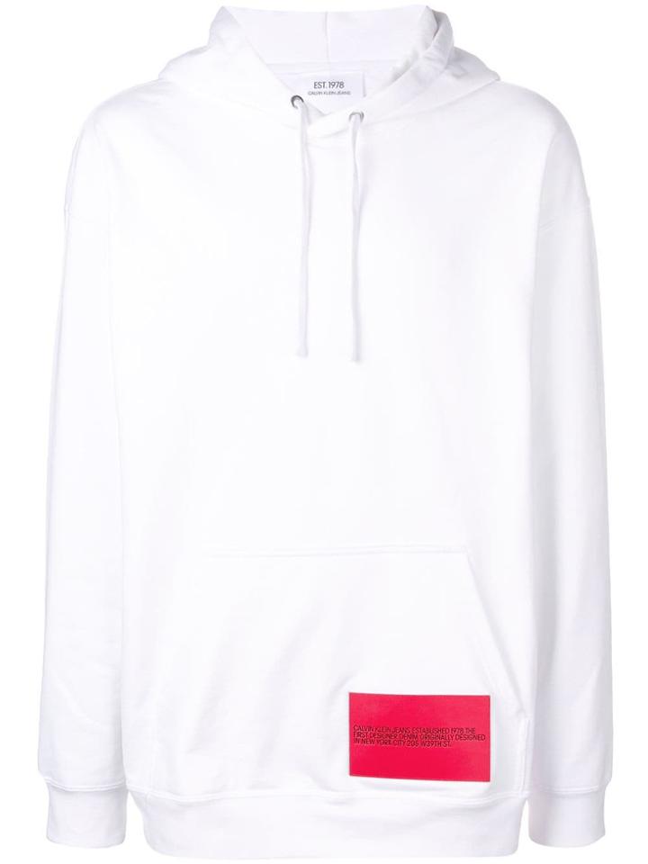 Calvin Klein Jeans Est. 1978 Modernist Graphic Hoodie - White