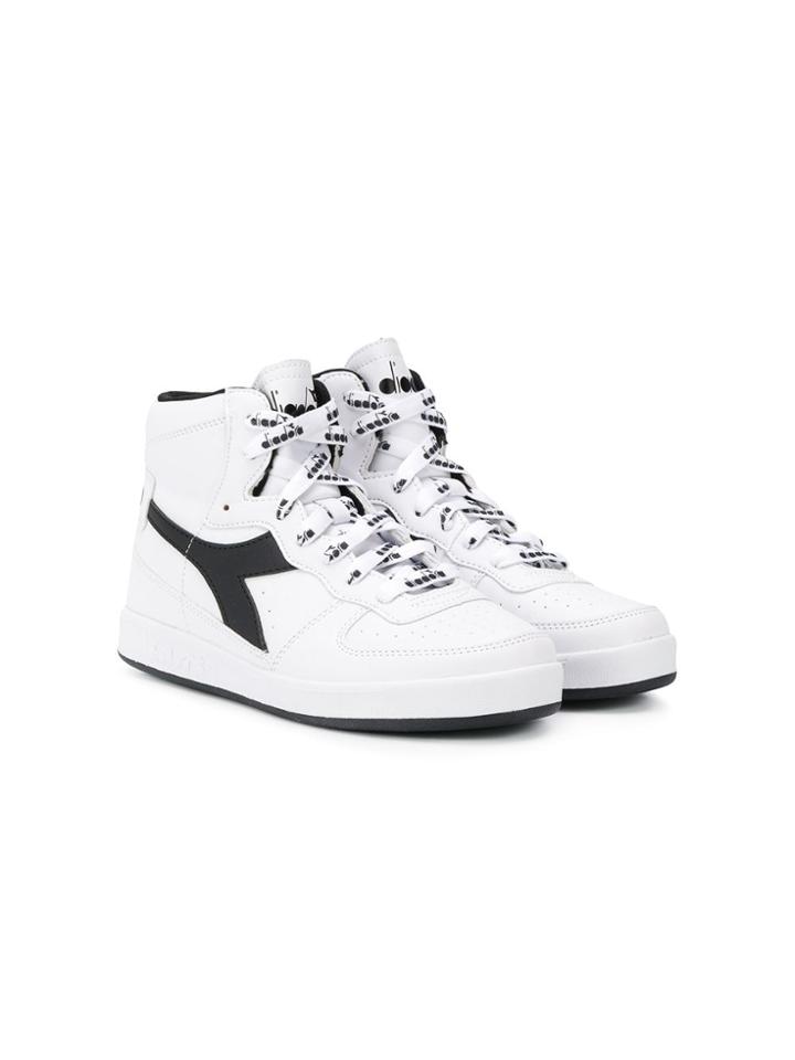 Diadora Junior Hi-top Sneakers - White