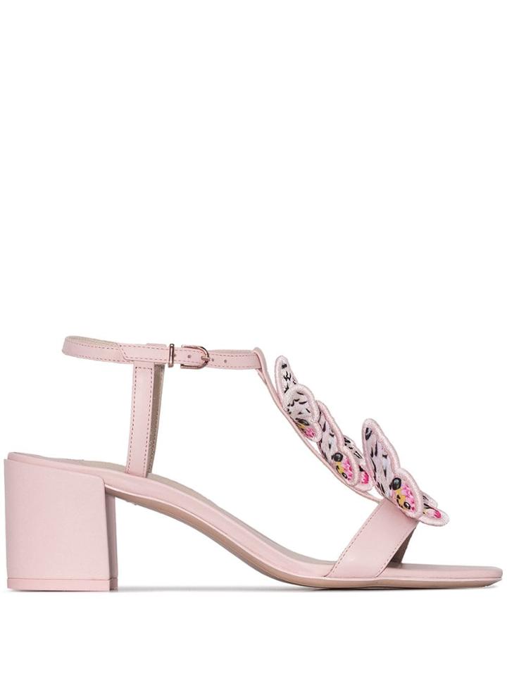 Sophia Webster Riva 60mm Butterfly Sandals - Pink