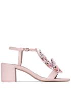 Sophia Webster Riva 60mm Butterfly Sandals - Pink