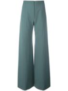 Emanuel Ungaro Vintage Wide Leg Trousers, Women's, Size: 2, Blue