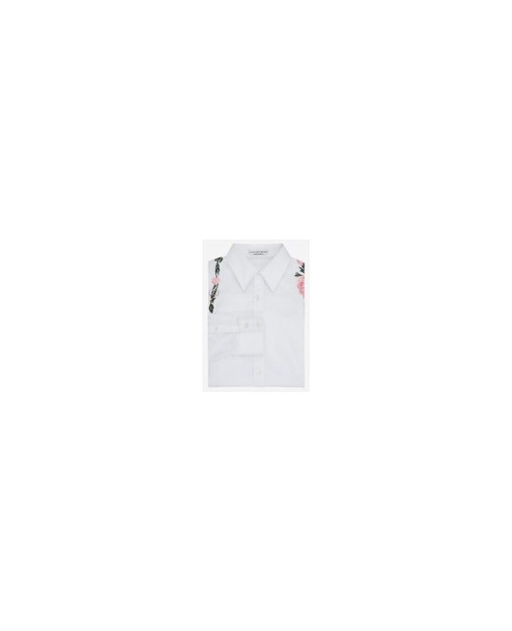 Alexander Mcqueen Embroidered Rose Harness Shirt - Unavailable