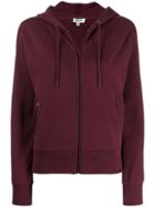 Kenzo Zip Front Hoodie - Red