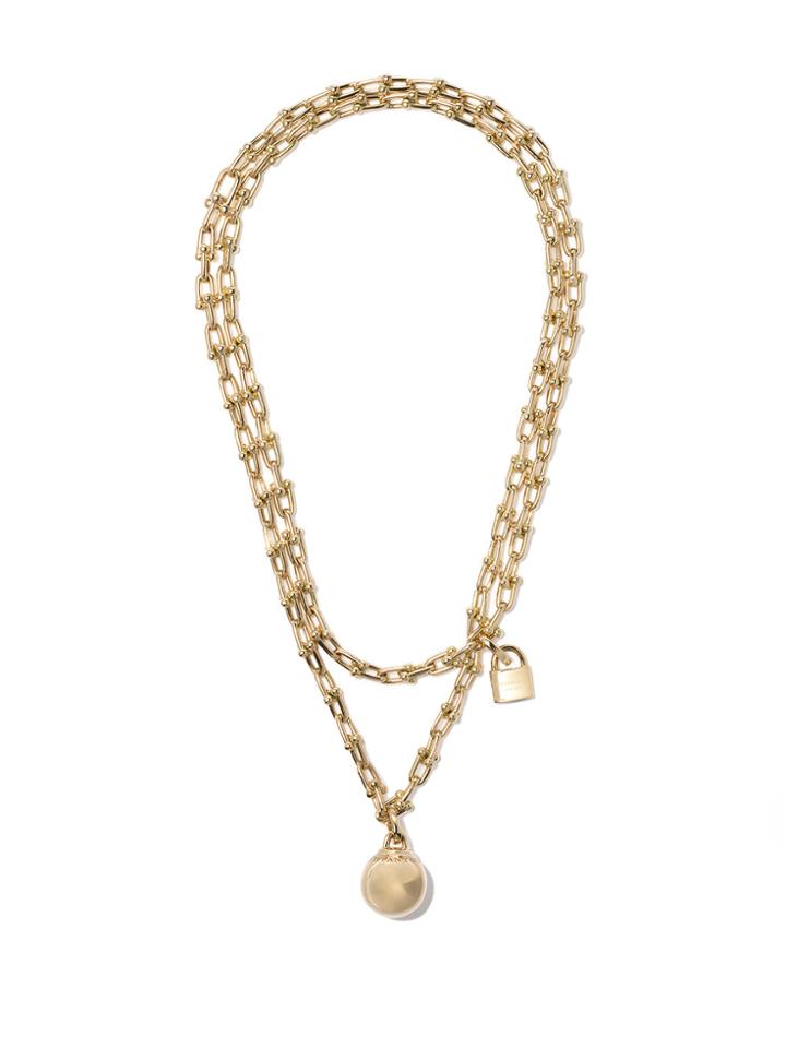 Tiffany & Co 18kt Yellow Gold Tiffany City Hardwear Wrap Necklace -