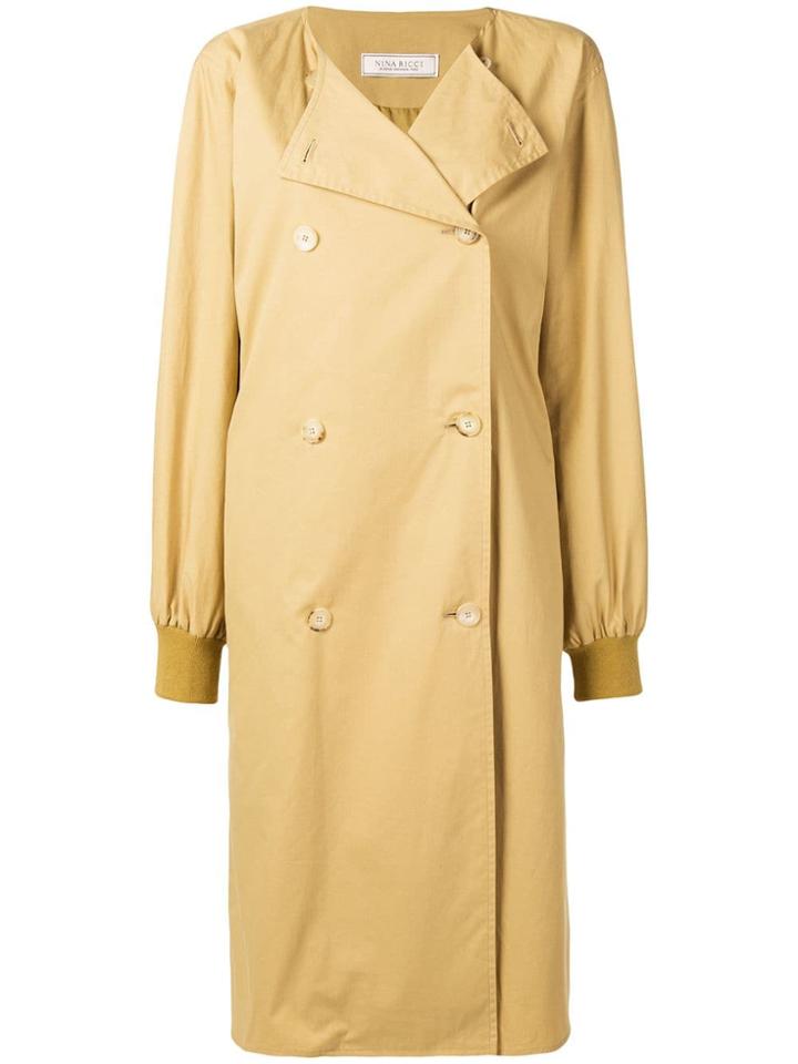 Nina Ricci Double-breasted Trench Coat - Neutrals