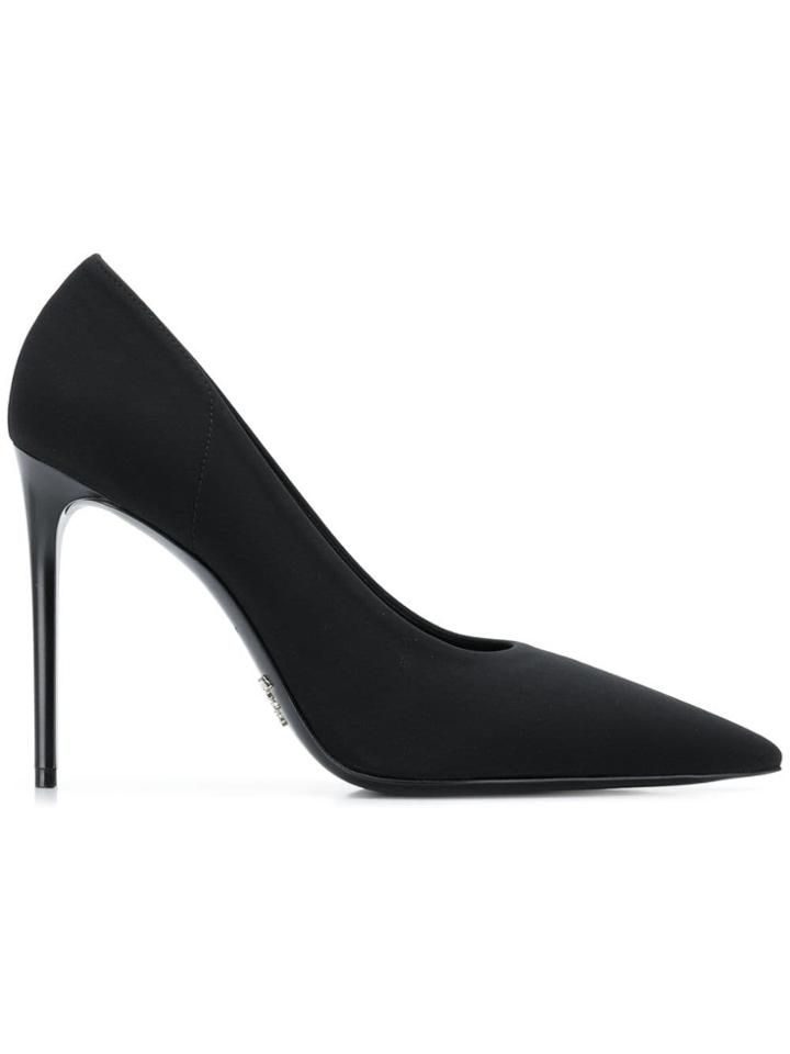 Prada High Leather Pumps - Black