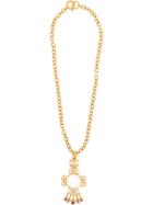 Chanel Vintage Loupe Pendant Necklace - Gold