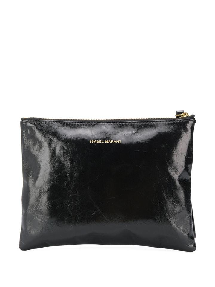 Isabel Marant Top-zip Clutch - Black