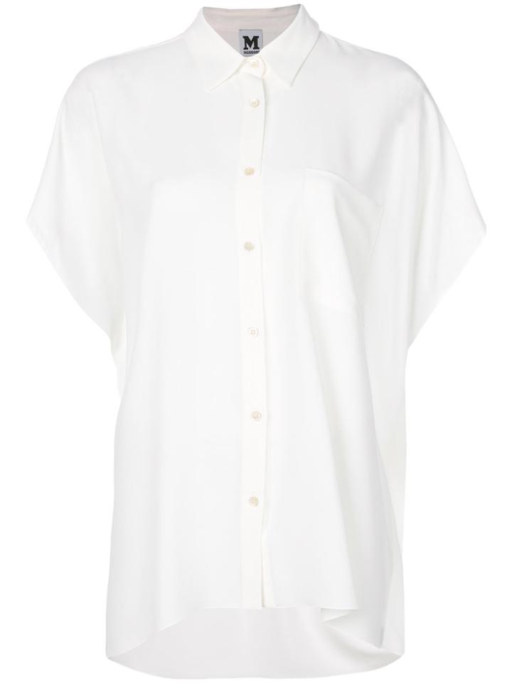 M Missoni Short-sleeve Fitted Shirt - White