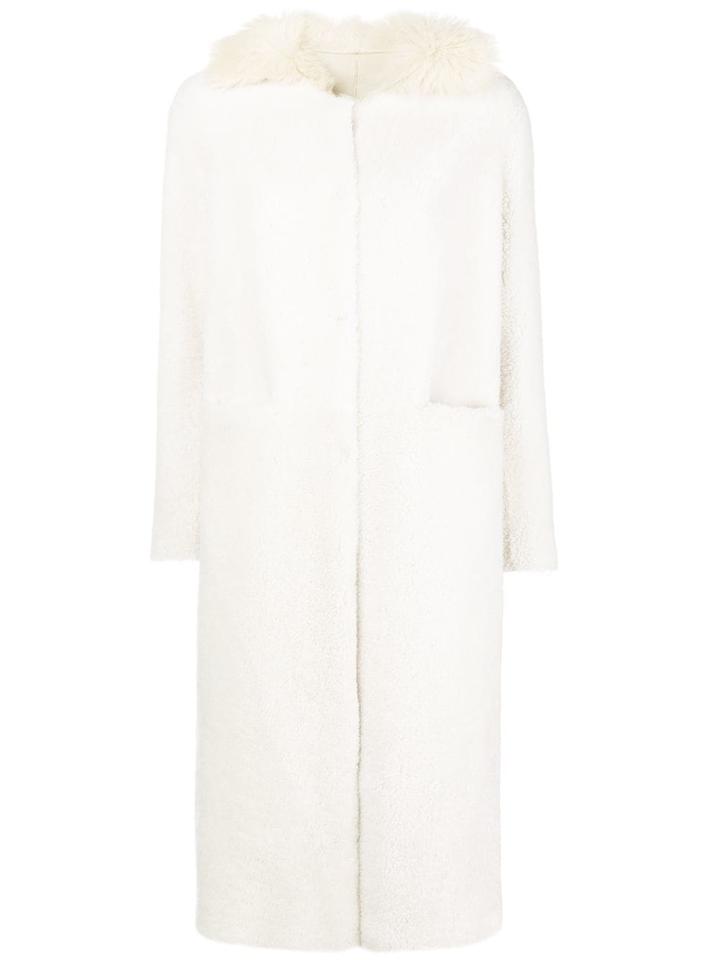 Salvatore Santoro Shearling Coat - White