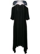 Fendi Pleated Long Dress - Black