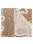 See By Chloé Patterned Thick Wrap Scarf - Nude & Neutrals