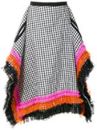 Comme Des Garçons Pre-owned Gingham Check Square Skirt - Blue