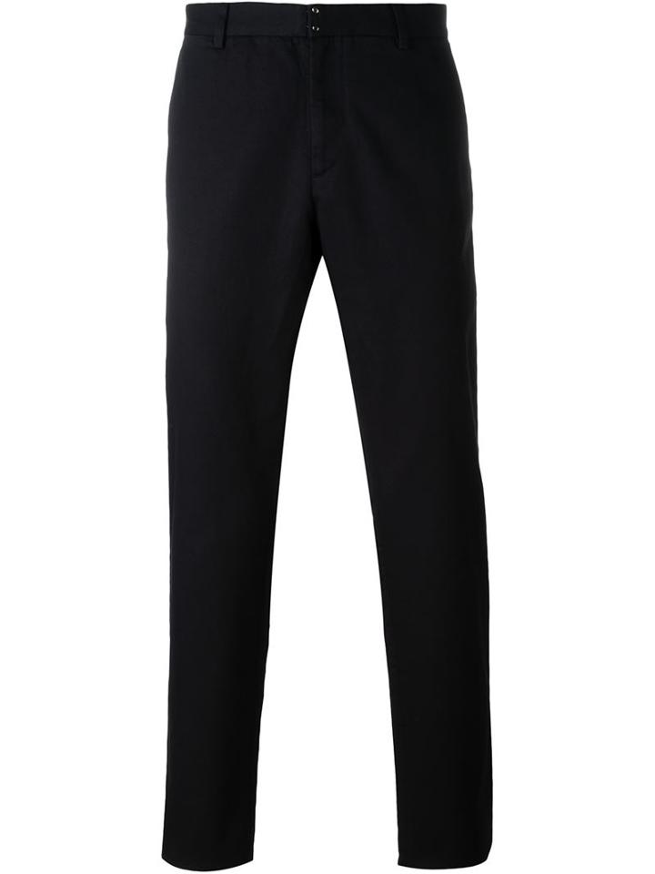 Maison Margiela Classic Chinos, Men's, Size: 54, Black, Cotton/linen/flax