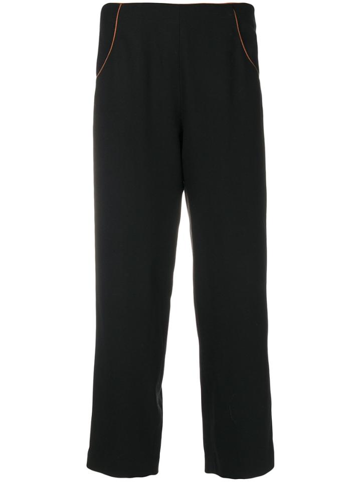 Vanessa Seward Edwige Cropped Trousers - Black