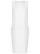 Fabiana Filippi Oversized Pocket Dress - White