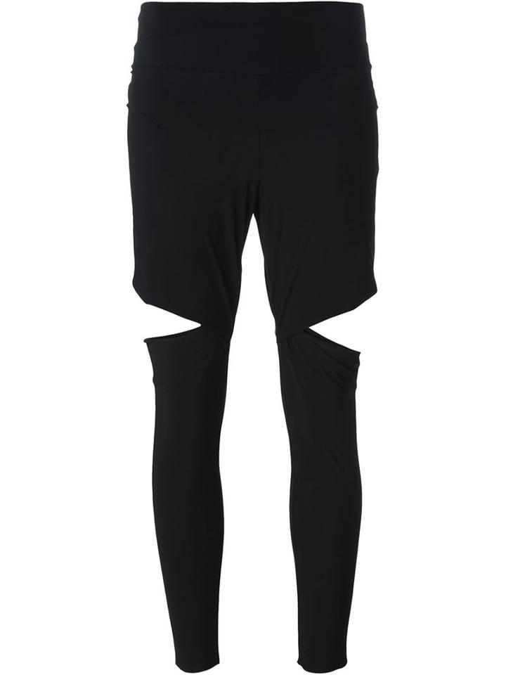Lost & Found Ria Dunn Cut-out Detail Leggings, Women's, Size: M, Black, Polyamide/spandex/elastane