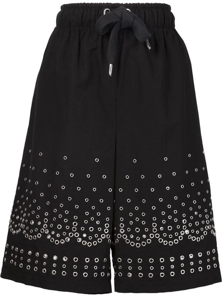 Alexander Wang Eyelet Embellished Shorts - Black