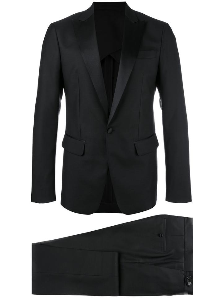 Dsquared2 London Smoking Suit, Men's, Size: 52, Black, Silk/wool/polyester/cotton