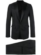 Dsquared2 London Smoking Suit, Men's, Size: 52, Black, Silk/wool/polyester/cotton