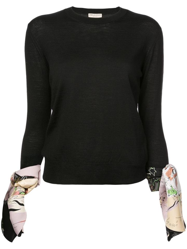 Emilio Pucci Round Neck Jumper - Black