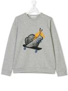 Stella Mccartney Kids Slug Print Sweatshirt - Grey